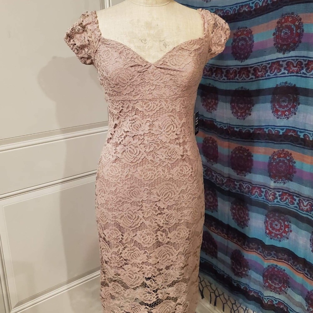 Lilac Lace Express Cocktail Dress